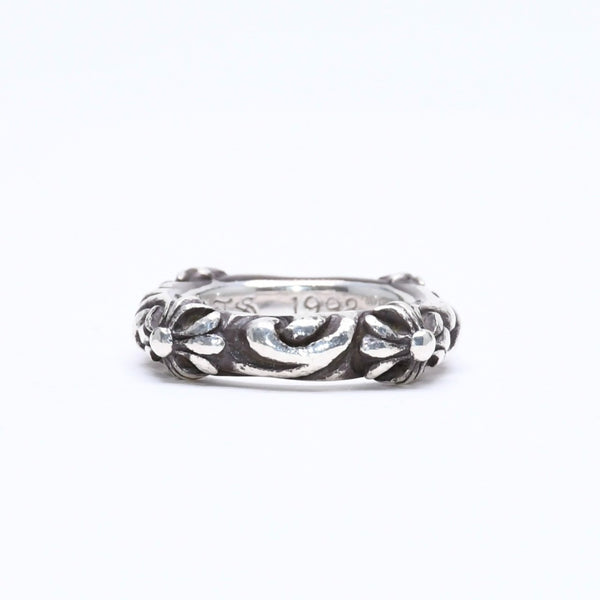 CHROME HEARTS クロムハーツ SBT BAND RING SBT バンドリング 指輪 重量約8.62g サイズ9号 シルバー925 美品 中古 4a006287