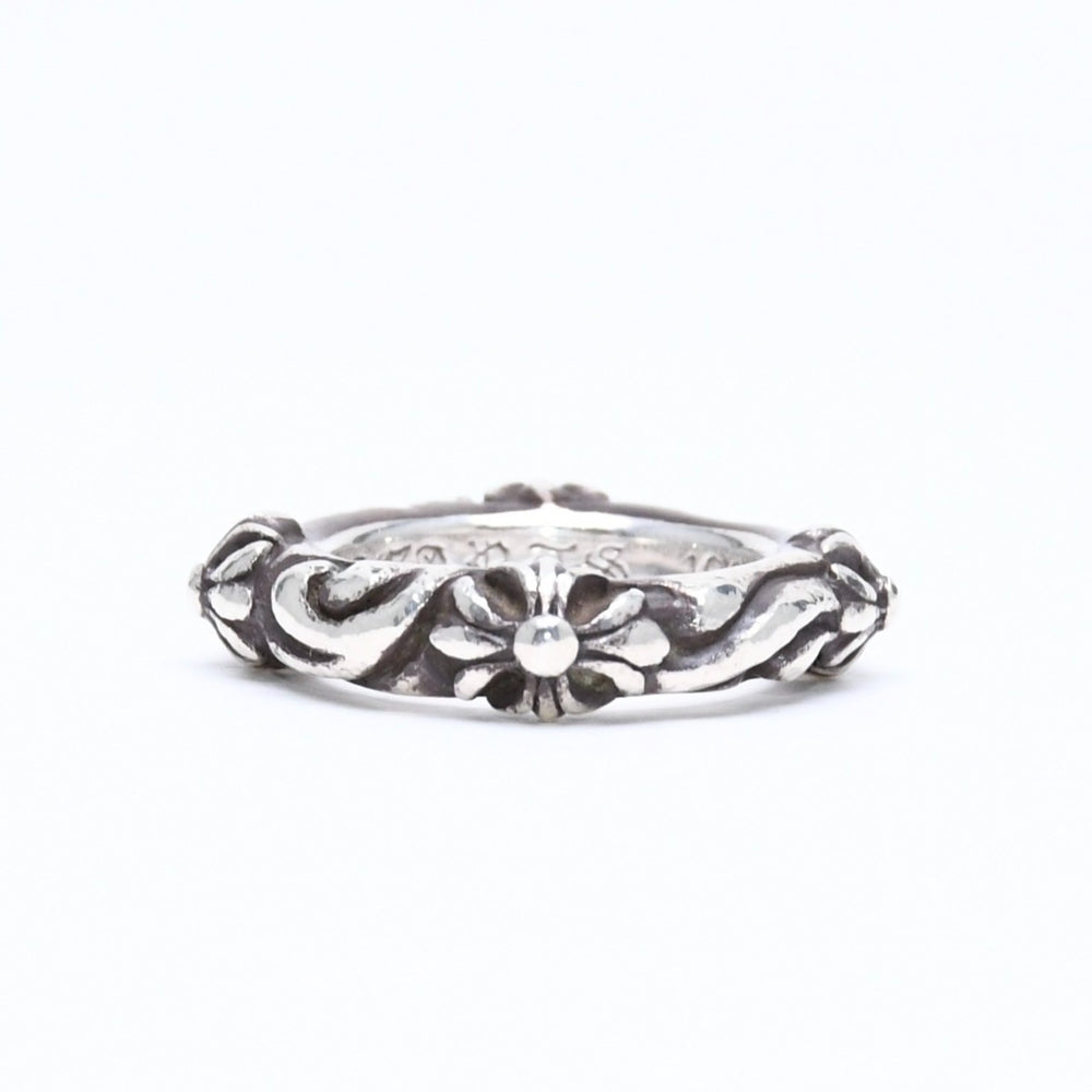 CHROME HEARTS クロムハーツ SBT BAND RING SBT バンドリング 指輪 重量約8.62g サイズ9号 シルバー925 美品 中古 4a006287