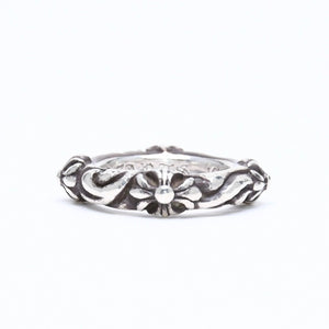 CHROME HEARTS クロムハーツ SBT BAND RING SBT バンドリング 指輪 重量約8.62g サイズ9号 シルバー925 美品 中古 4a006287