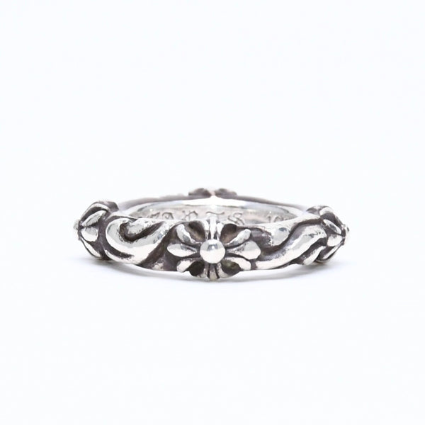 CHROME HEARTS クロムハーツ SBT BAND RING SBT バンドリング 指輪 重量約8.62g サイズ9号 シルバー925 美品 中古 4a006287