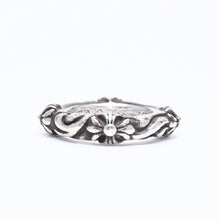 画像をギャラリービューアに読み込む, CHROME HEARTS クロムハーツ SBT BAND RING SBT バンドリング 指輪 重量約8.62g サイズ9号 シルバー925 美品 中古 4a006287