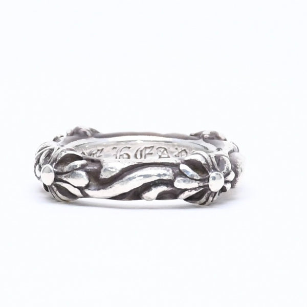 CHROME HEARTS クロムハーツ SBT BAND RING SBT バンドリング 指輪 重量約8.62g サイズ9号 シルバー925 美品 中古 4a006287