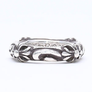 CHROME HEARTS クロムハーツ SBT BAND RING SBT バンドリング 指輪 重量約8.62g サイズ9号 シルバー925 美品 中古 4a006287