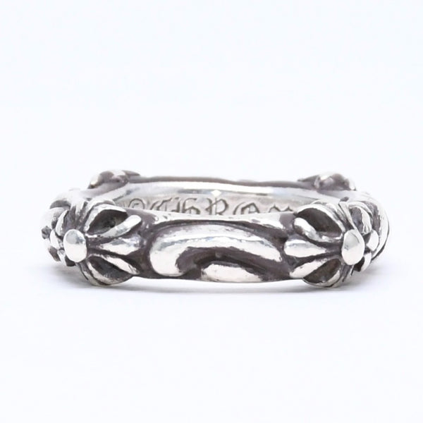 CHROME HEARTS クロムハーツ SBT BAND RING SBT バンドリング 指輪 重量約8.62g サイズ9号 シルバー925 美品 中古 4a006287
