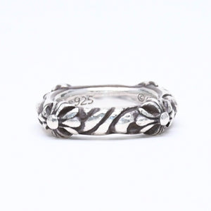 CHROME HEARTS クロムハーツ SBT BAND RING SBT バンドリング 指輪 重量約8.62g サイズ9号 シルバー925 美品 中古 4a006287