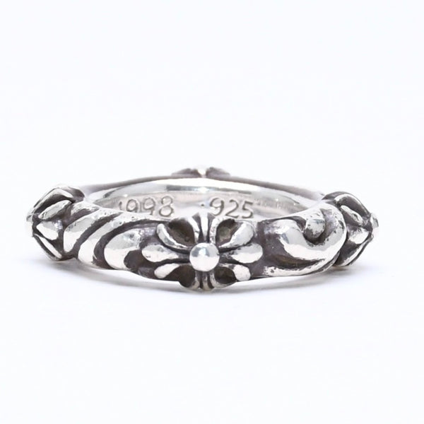 CHROME HEARTS クロムハーツ SBT BAND RING SBT バンドリング 指輪 重量約8.62g サイズ9号 シルバー925 美品 中古 4a006287
