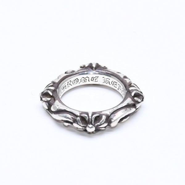 CHROME HEARTS クロムハーツ SBT BAND RING SBT バンドリング 指輪 重量約8.62g サイズ9号 シルバー925 美品 中古 4a006287
