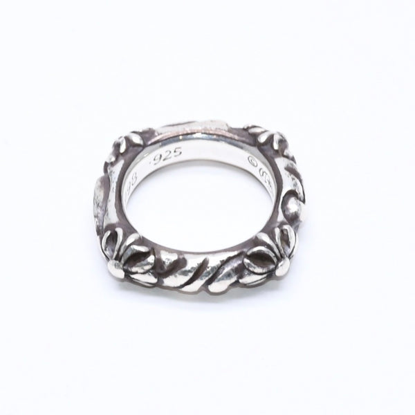 CHROME HEARTS クロムハーツ SBT BAND RING SBT バンドリング 指輪 重量約8.62g サイズ9号 シルバー925 美品 中古 4a006287