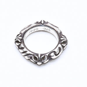 CHROME HEARTS クロムハーツ SBT BAND RING SBT バンドリング 指輪 重量約8.62g サイズ9号 シルバー925 美品 中古 4a006287
