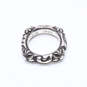 CHROME HEARTS クロムハーツ SBT BAND RING SBT バンドリング 指輪 重量約8.62g サイズ9号 シルバー925 美品 中古 4a006287