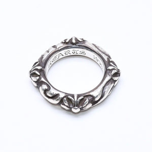 CHROME HEARTS クロムハーツ SBT BAND RING SBT バンドリング 指輪 重量約8.62g サイズ9号 シルバー925 美品 中古 4a006287