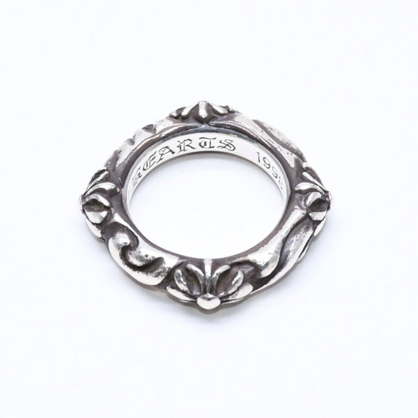 CHROME HEARTS クロムハーツ SBT BAND RING SBT バンドリング 指輪 重量約8.62g サイズ9号 シルバー925 美品 中古 4a006287