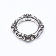 画像をギャラリービューアに読み込む, CHROME HEARTS クロムハーツ SBT BAND RING SBT バンドリング 指輪 重量約8.62g サイズ9号 シルバー925 美品 中古 4a006287