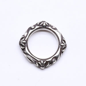 CHROME HEARTS クロムハーツ SBT BAND RING SBT バンドリング 指輪 重量約8.62g サイズ9号 シルバー925 美品 中古 4a006287