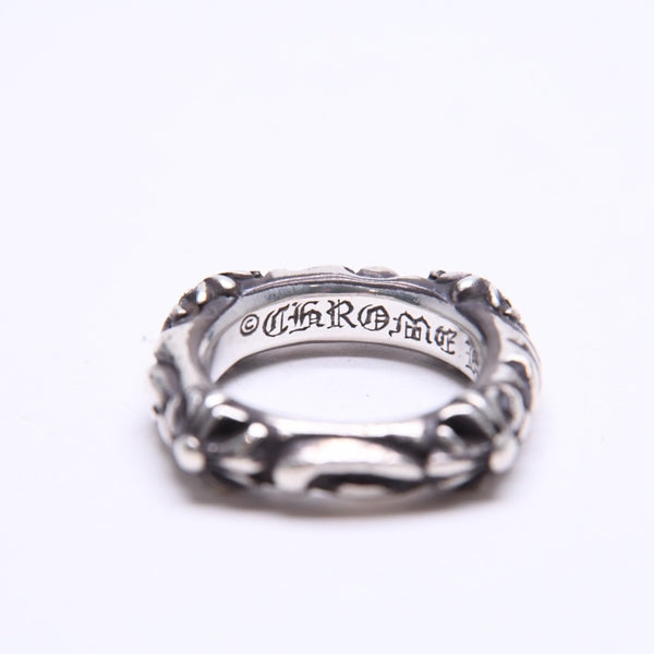CHROME HEARTS クロムハーツ SBT BAND RING SBT バンドリング 指輪 重量約8.62g サイズ9号 シルバー925 美品 中古 4a006287