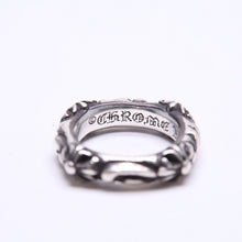 画像をギャラリービューアに読み込む, CHROME HEARTS クロムハーツ SBT BAND RING SBT バンドリング 指輪 重量約8.62g サイズ9号 シルバー925 美品 中古 4a006287