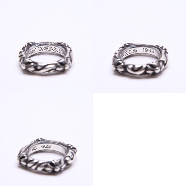 CHROME HEARTS クロムハーツ SBT BAND RING SBT バンドリング 指輪 重量約8.62g サイズ9号 シルバー925 美品 中古 4a006287