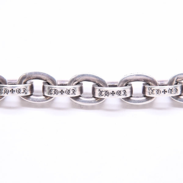 極美品 CHROME HEARTS クロムハーツ ラージ ペーパーチェーン ブレスレット 9インチ 重量約36.14g 全長約21cm シルバー925 中古 4a006288