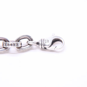 極美品 CHROME HEARTS クロムハーツ ラージ ペーパーチェーン ブレスレット 9インチ 重量約36.14g 全長約21cm シルバー925 中古 4a006288