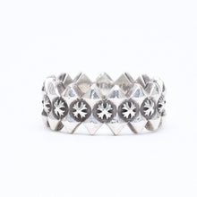 画像をギャラリービューアに読み込む, CHROME HEARTS クロムハーツ DOUBLE PYRAMID PLUS RING ダブルピラミッド プラス リング 重量10.19g サイズ14号 シルバー925 美品 中古 4a006267