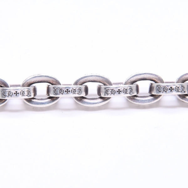 極美品 CHROME HEARTS クロムハーツ ラージ ペーパーチェーン ブレスレット 9インチ 重量約36.14g 全長約21cm シルバー925 中古 4a006288