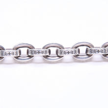 画像をギャラリービューアに読み込む, 極美品 CHROME HEARTS クロムハーツ ラージ ペーパーチェーン ブレスレット 9インチ 重量約36.14g 全長約21cm シルバー925 中古 4a006288