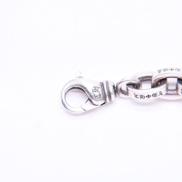 極美品 CHROME HEARTS クロムハーツ ラージ ペーパーチェーン ブレスレット 9インチ 重量約36.14g 全長約21cm シルバー925 中古 4a006288