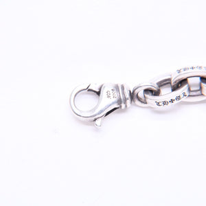 極美品 CHROME HEARTS クロムハーツ ラージ ペーパーチェーン ブレスレット 9インチ 重量約36.14g 全長約21cm シルバー925 中古 4a006288
