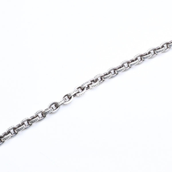 極美品 CHROME HEARTS クロムハーツ ラージ ペーパーチェーン ブレスレット 9インチ 重量約36.14g 全長約21cm シルバー925 中古 4a006288