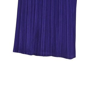 極美品 ISSEI MIYAKE イッセイミヤケ PLEATS PLEASE プリーツプリーズ パンツ ボトムス パープル 中古 4a006116