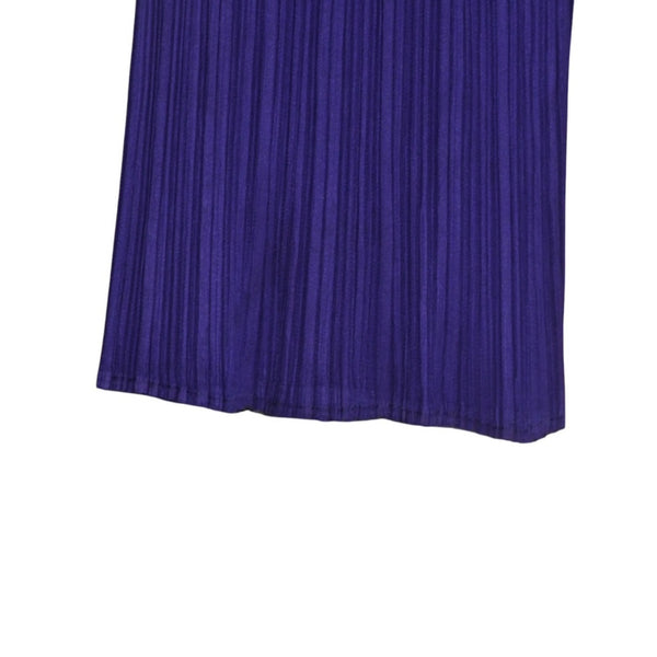 極美品 ISSEI MIYAKE イッセイミヤケ PLEATS PLEASE プリーツプリーズ パンツ ボトムス パープル 中古 4a006116
