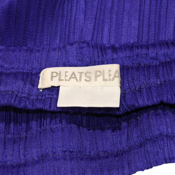 極美品 ISSEI MIYAKE イッセイミヤケ PLEATS PLEASE プリーツプリーズ パンツ ボトムス パープル 中古 4a006116