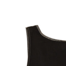 Load the image into the gallery viewer. CHROME HEARTS クロムハーツ オールド タンクトップ サイズL CHクロス オールドイングリッシュ Tバー ブラック ホワイト 美品 中古 4a006271