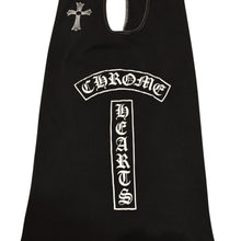 Load the image into the gallery viewer. CHROME HEARTS クロムハーツ オールド タンクトップ サイズL CHクロス オールドイングリッシュ Tバー ブラック ホワイト 美品 中古 4a006271