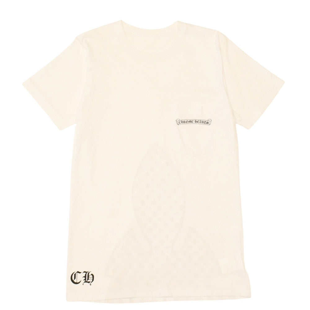 CHROME HEARTS クロムハーツ 半袖Tシャツ サイズS フレアニー BSフレア CHプラス ヴァインダガー ホワイト ブラック 美品 中古 4a006282