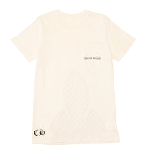 CHROME HEARTS クロムハーツ 半袖Tシャツ サイズS フレアニー BSフレア CHプラス ヴァインダガー ホワイト ブラック 美品 中古 4a006282