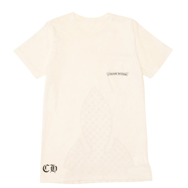 CHROME HEARTS クロムハーツ 半袖Tシャツ サイズS フレアニー BSフレア CHプラス ヴァインダガー ホワイト ブラック 美品 中古 4a006282