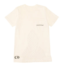 Load the image into the gallery viewer. CHROME HEARTS クロムハーツ 半袖Tシャツ サイズS フレアニー BSフレア CHプラス ヴァインダガー ホワイト ブラック 美品 中古 4a006282