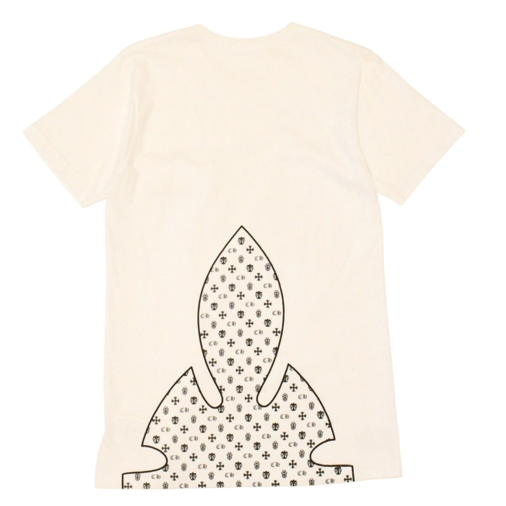 CHROME HEARTS クロムハーツ 半袖Tシャツ サイズS フレアニー BSフレア CHプラス ヴァインダガー ホワイト ブラック 美品 中古 4a006282