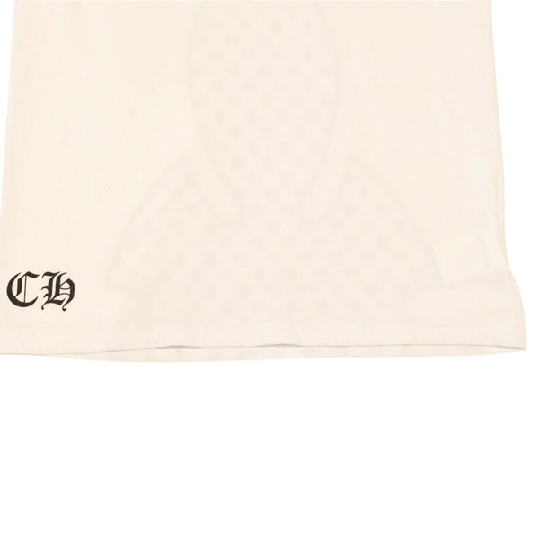 CHROME HEARTS クロムハーツ 半袖Tシャツ サイズS フレアニー BSフレア CHプラス ヴァインダガー ホワイト ブラック 美品 中古 4a006282