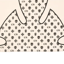 Load the image into the gallery viewer. CHROME HEARTS クロムハーツ 半袖Tシャツ サイズS フレアニー BSフレア CHプラス ヴァインダガー ホワイト ブラック 美品 中古 4a006282