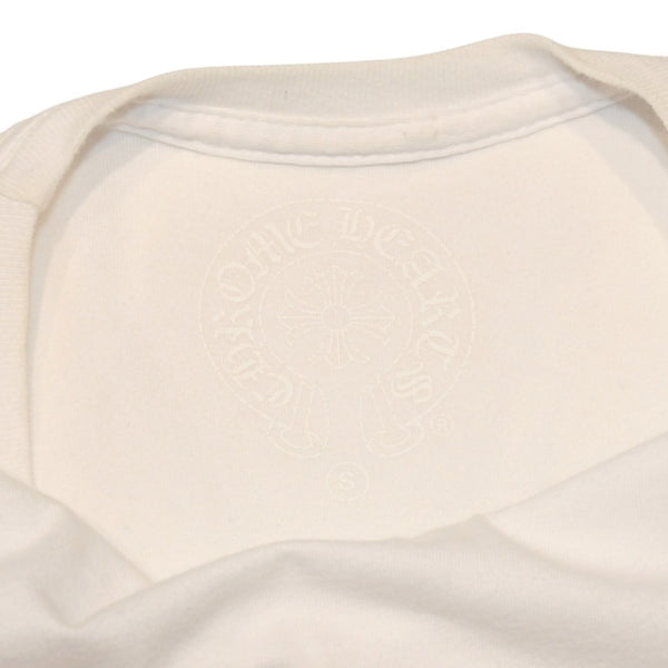 CHROME HEARTS クロムハーツ 半袖Tシャツ サイズS フレアニー BSフレア CHプラス ヴァインダガー ホワイト ブラック 美品 中古 4a006282