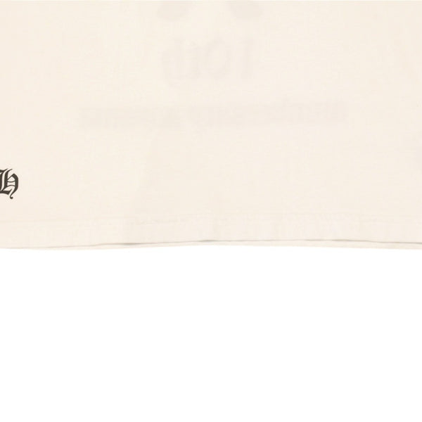 極美品 CHROME HEARTS クロムハーツ 半袖Tシャツ サイズS 青山店10周年記念 ヴァインダガー ホワイト 中古 4a006281