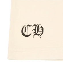 Load the image into the gallery viewer. 極美品 CHROME HEARTS クロムハーツ 半袖Tシャツ サイズS 青山店10周年記念 ヴァインダガー ホワイト 中古 4a006281