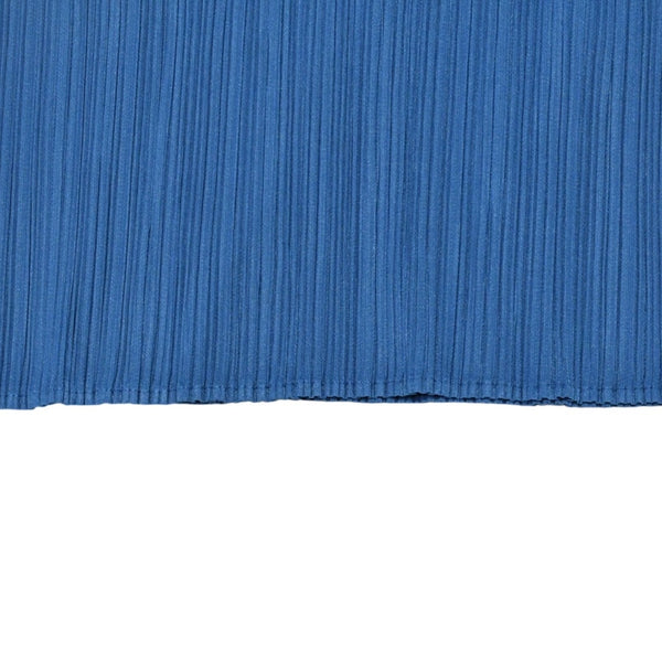 極美品 ISSEI MIYAKE イッセイミヤケ PLEATS PLEASE プリーツプリーズ トップス 半袖 ブルー サイズ4 中古 4a006118