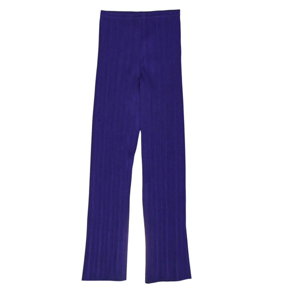 極美品 ISSEI MIYAKE イッセイミヤケ PLEATS PLEASE プリーツプリーズ パンツ ボトムス パープル 中古 4a006116