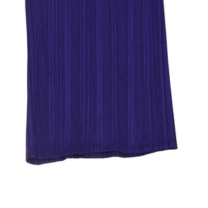 極美品 ISSEI MIYAKE イッセイミヤケ PLEATS PLEASE プリーツプリーズ パンツ ボトムス パープル 中古 4a006116