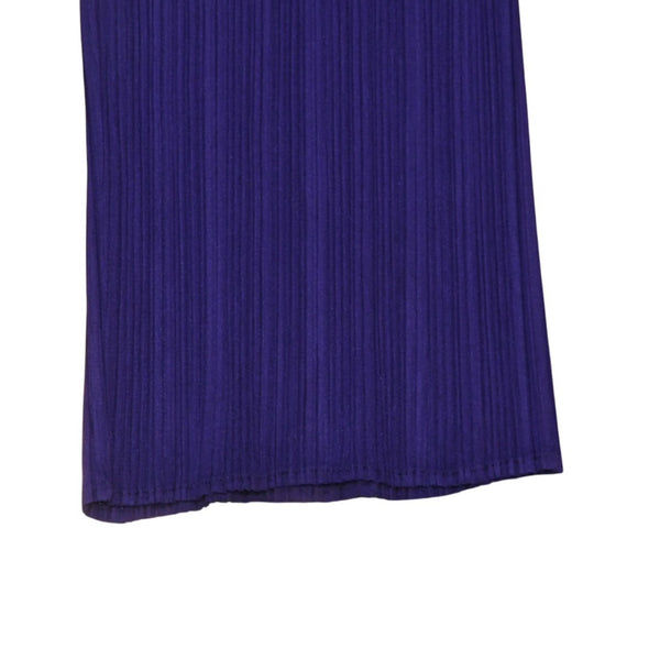 極美品 ISSEI MIYAKE イッセイミヤケ PLEATS PLEASE プリーツプリーズ パンツ ボトムス パープル 中古 4a006116