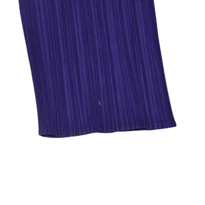 極美品 ISSEI MIYAKE イッセイミヤケ PLEATS PLEASE プリーツプリーズ パンツ ボトムス パープル 中古 4a006116