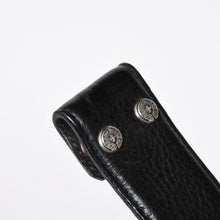 画像をギャラリービューアに読み込む, 極美品 CHROME HEARTS クロムハーツ PYRAMID PLS STUDS ゼロピラミッド ベルトストラップ サイズ32 レザー シルバー925 中古 4a006273